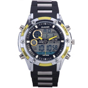 Trade Shop - Orologio Polso Uomo Analogico Digitale Multifunzione Xxl Quamer Military -