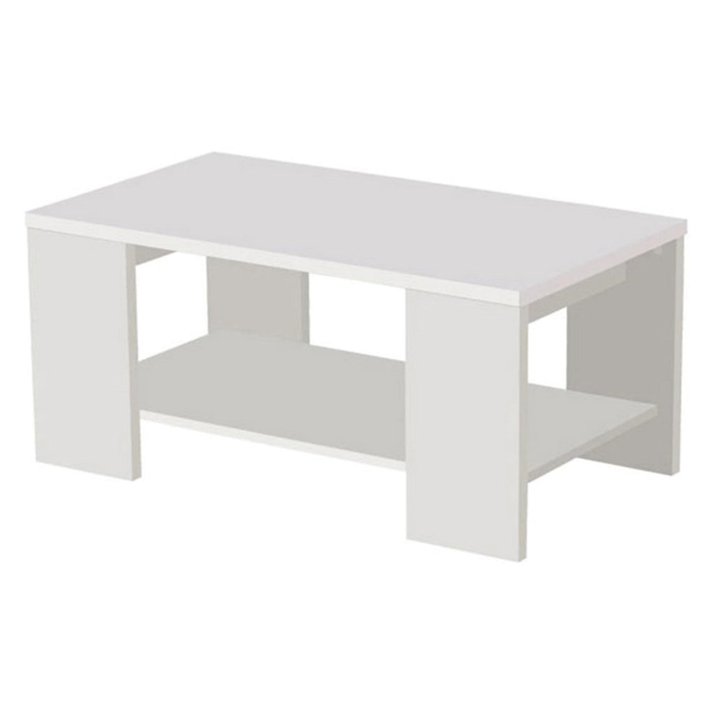 Piraino, Tavolino da Salotto un Vano, 90.5x50.5x41.5h cm Bianco