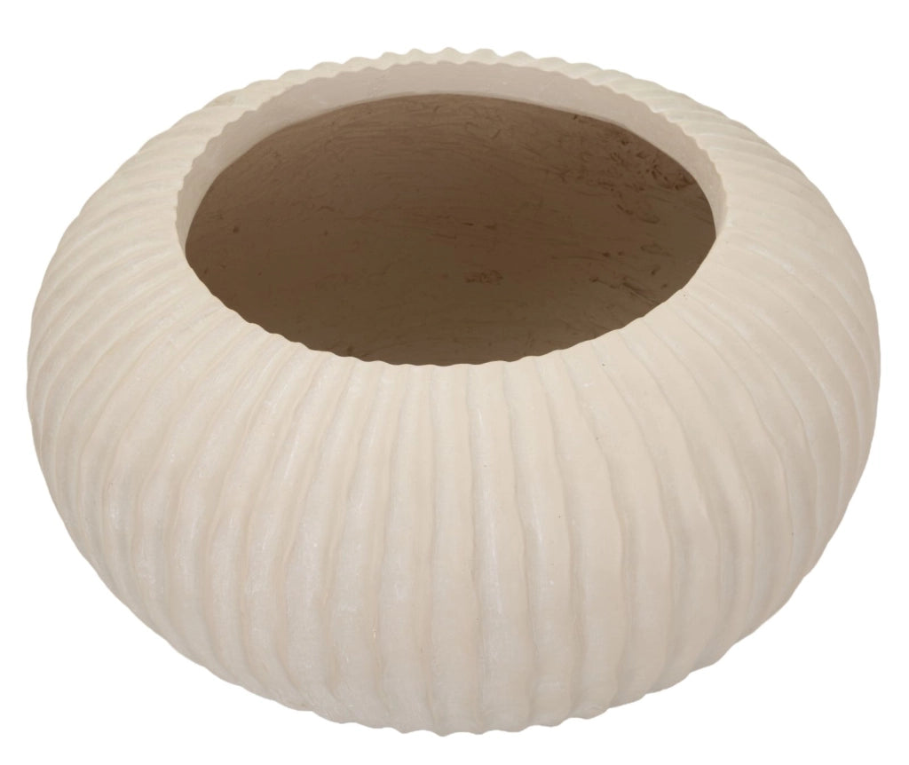 Vaso Mist Ø35x18 cm in Mgo Crema
