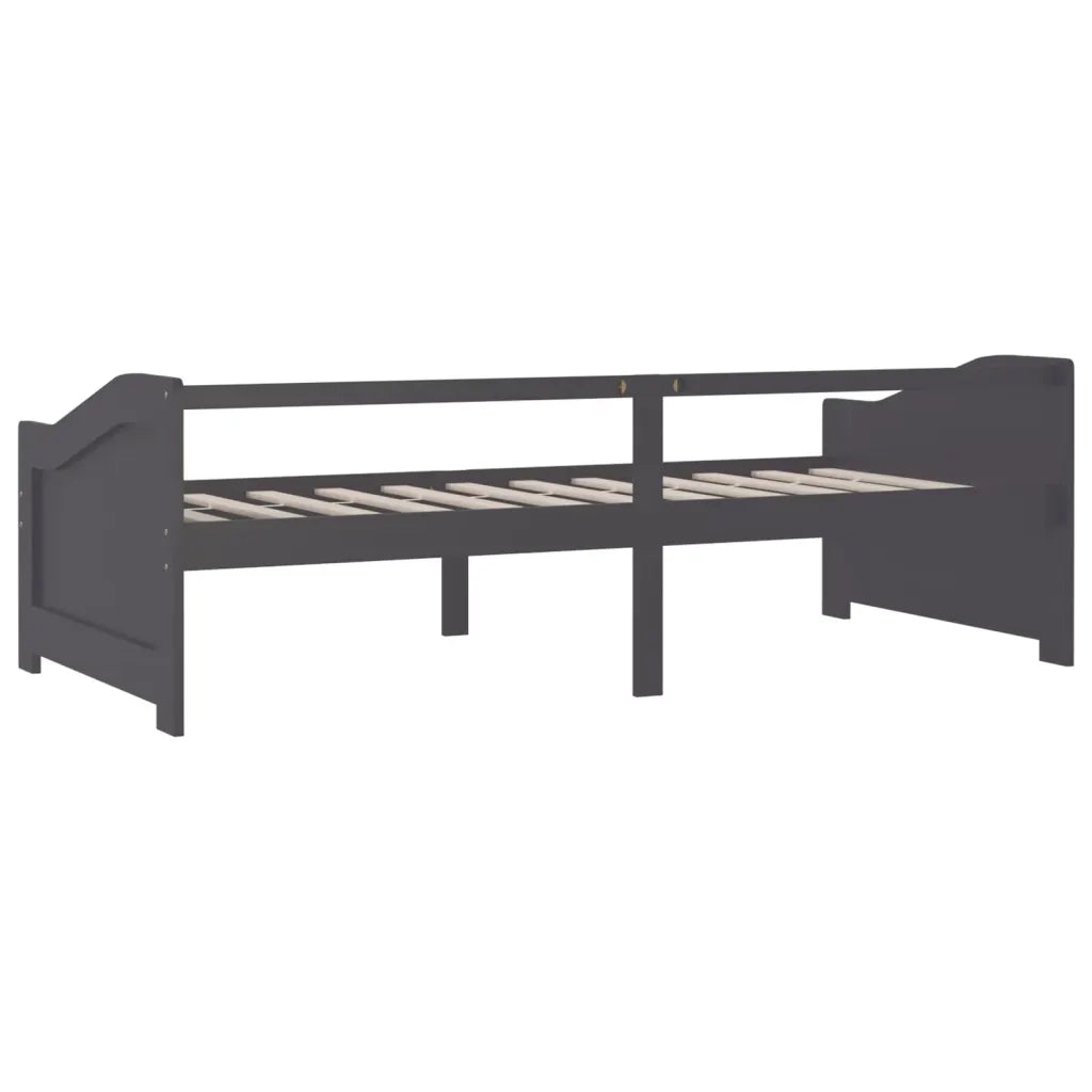 Divano letto | Sof¨¤ letto | Letto singolo a 3 Posti Grigio Legno Massello di Pino 90x200cm