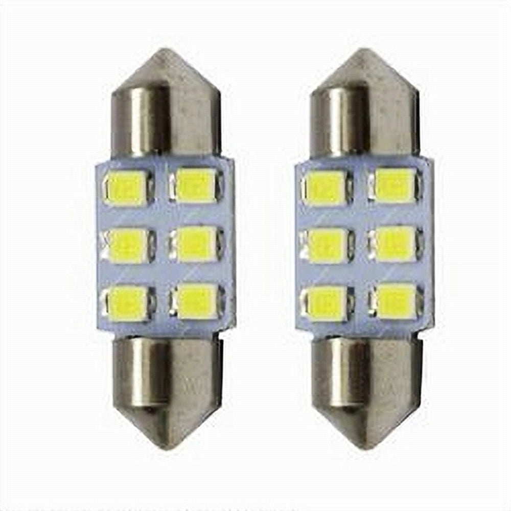 Trade Shop - Lampadine Posizione Maxtech Sv8.5-3528 31mm 12v 6led Lampadine Ultra Luminose 6000k -