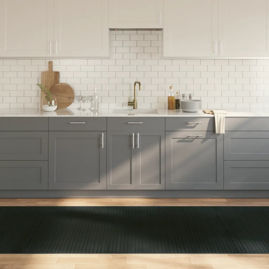 Tappeto Rettangolare Grigio 100x300 cm in BambÃ¹