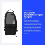 Borsa di stoccaggio per carburante impermeabile - Magnetico - Grande finestra - Tessuto Oxford - Resistenze ai graffi - Adatto per motocicletta - Borsa del serbatoio