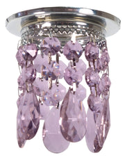 Faretto da incasso cromato cristalli viola 1xMR16 Candellux