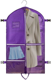 Cassa per abiti premium, con 4 taschi, maniglia e cerniere, casse per abiti con chiusura a zip. Tasca per abiti pieghevole per viaggi, ballerine, donne e bambini