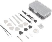 Kit di riparazione DIY per computer, occhiali, PC, telefono, orologio, fotocamera con set di 135 pezzi di un set di chiavi a freccia con design di aspirazione magnetica e lunghezza regolabile.