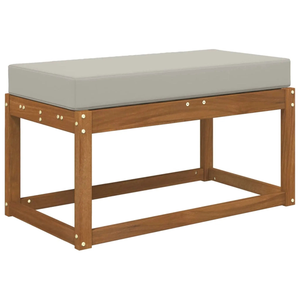 Cuscino da Sedia Esterno Grigio 80 x 40 x 8 cm 100% Poliestere