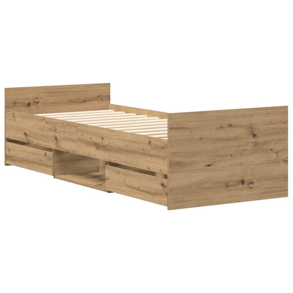 Giroletto senza Materasso Rovere Artigianale 90x190cm 3328809