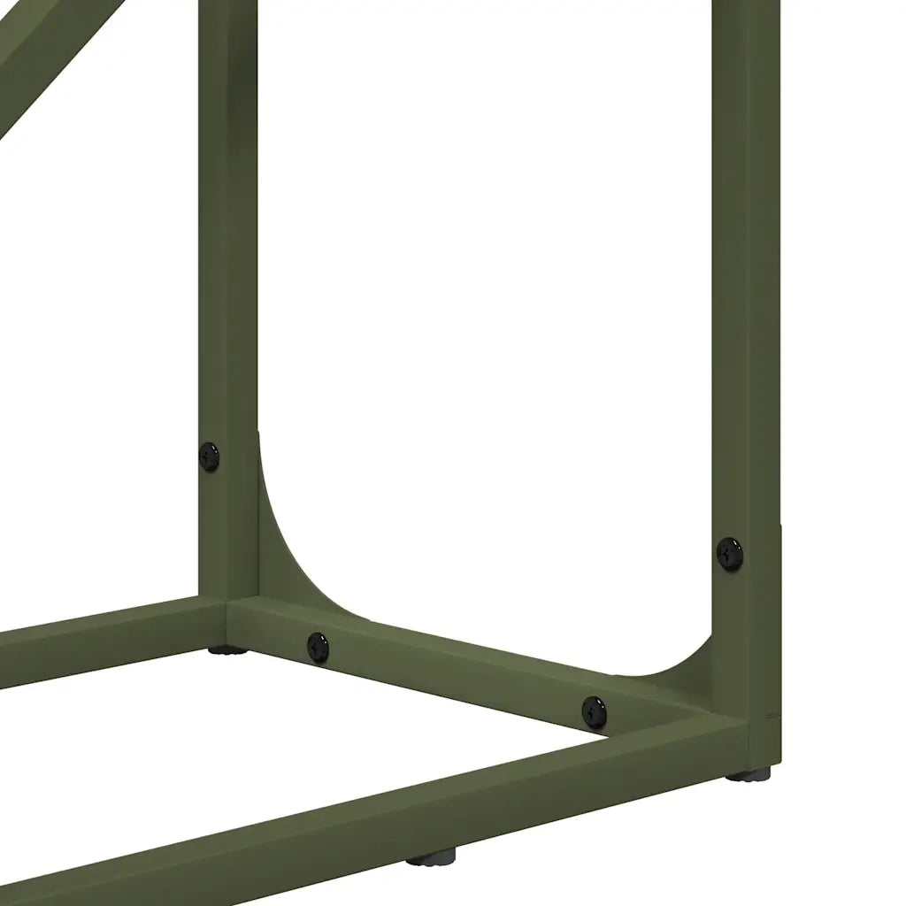 Rastrelliera per Legna da Ardere Verde Oliva 40x25x100 cm CFW3060200