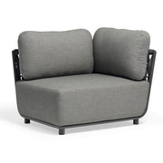 Poltrona angolare destra in Alluminio Textilene Poliestere cm 85x102x83 - ZED