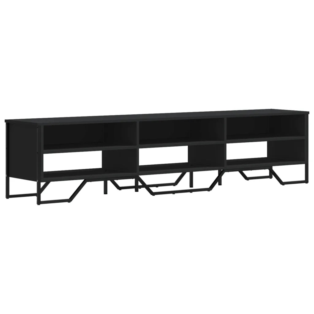 Mobile Porta TV Nero 180x34x41 cm in Legno Multistrato 848574
