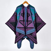 Sciarpa da donna spessa e calda in jacquard stile retr¨°, alla moda.