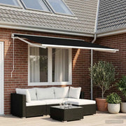 Telo di ricambio per tenda da sole Nero 350 x 250 cm Poliestere 3444350