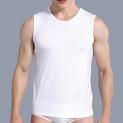 T-shirt Uomo - Tanktop con collo rotondo e spalle ampie - 3 pezzi - Tanktop - T-shirt traspirante e stretto - Allenamento - Colore uniforme senza maniche - Molto estensibile - Casual - Indumenti da casa - XXL