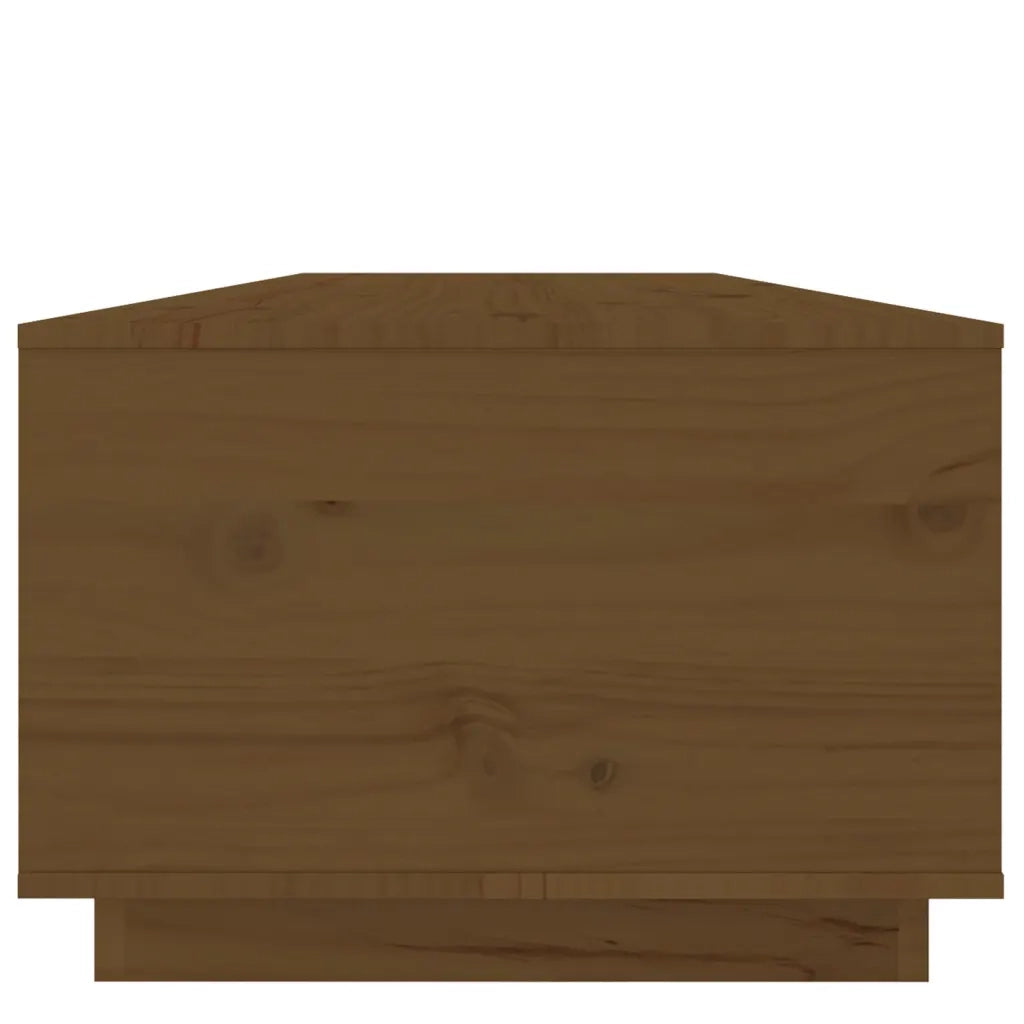 Tavolino da Salotto ambra 100x50x35 cm Legno Massello di Pino 818268