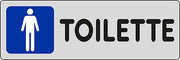 Adesivo Toilette uomini negozi uffici luoghi pubblici 15CMx5CM