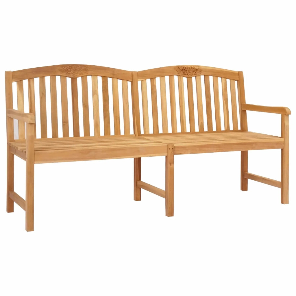 Panchina in legno intagliata a mano Naturale 150 x 60 x 90 cm