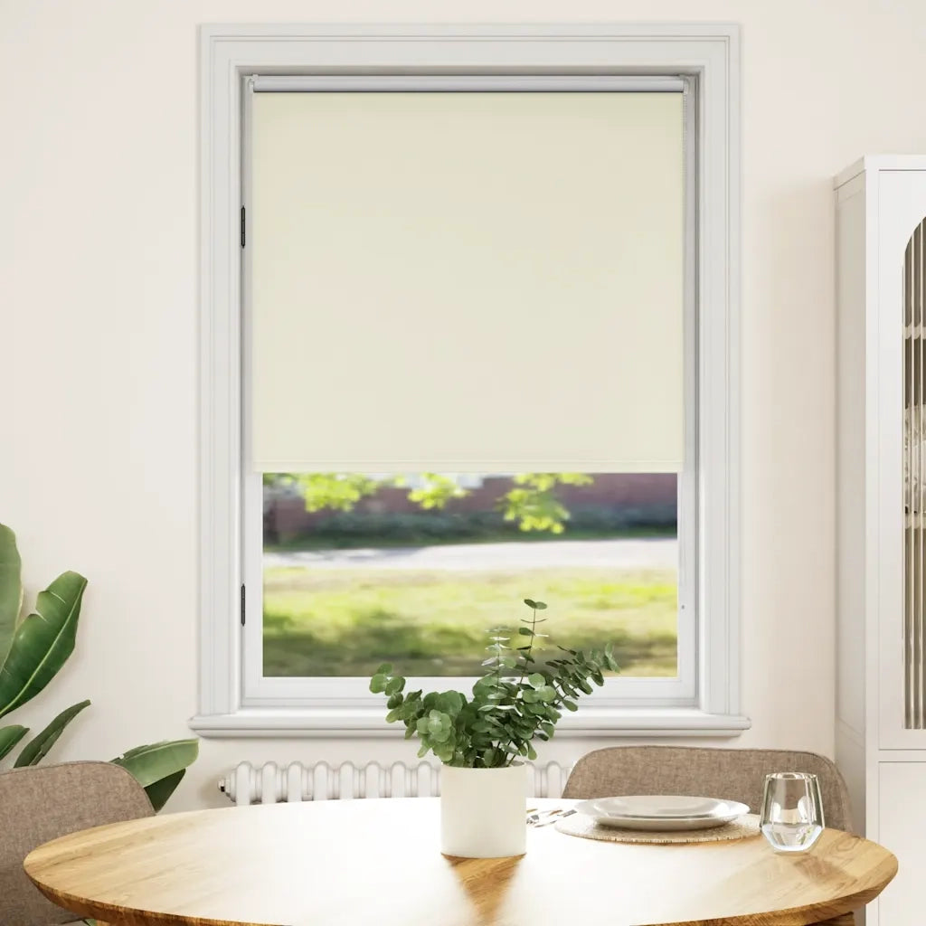 Tenda a Rullo Oscurante 120 x 175 cm Bianco Avorio cod mxl 39843