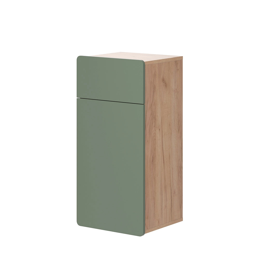 Vicco mobiletto bagno Goldkraft rovere/verde 36.6 x 76.6 cm con cassetto e anta