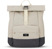 Borsa Rolltop Unisex Grigio - Borsa per Università, Lavoro, Tempo Libero - Rolltop con Tasca per Laptop e Pelle - Impermeabile