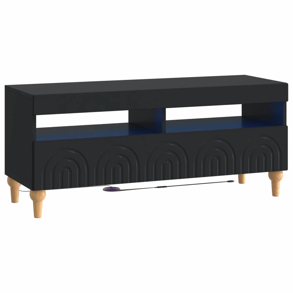 Mobile TV LED a 3 pezzi Nero Legno ingegnerizzato 3416495