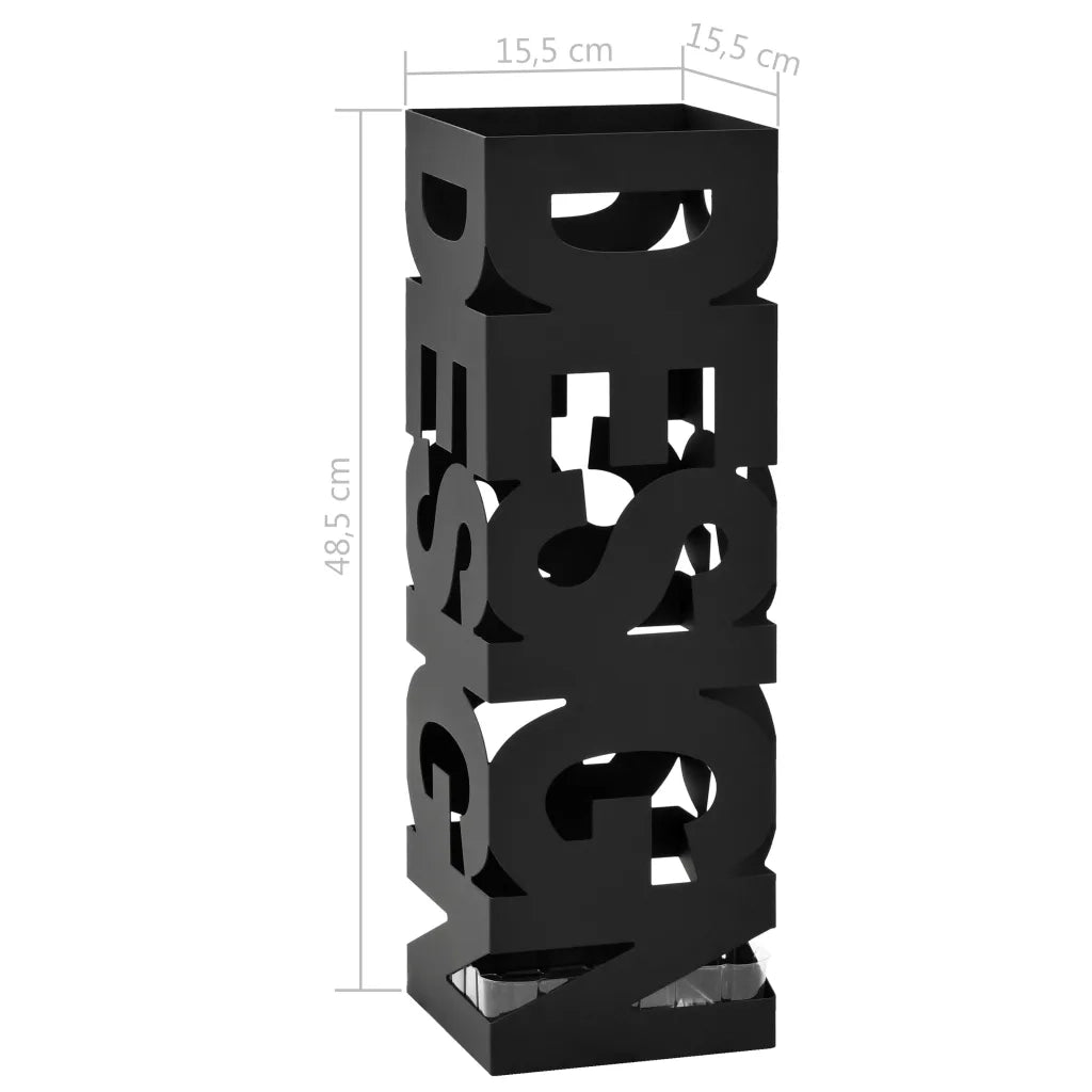 Porta Ombrelli Design in Acciaio Nero CFW4197720