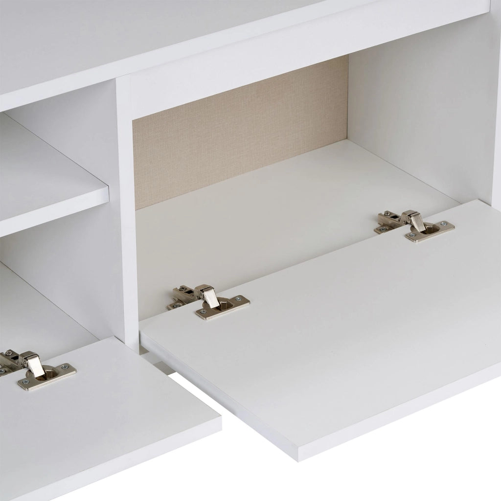 Porta TV in legno "Sentinel" - 160 x 30 x 42 cm - Bianco
