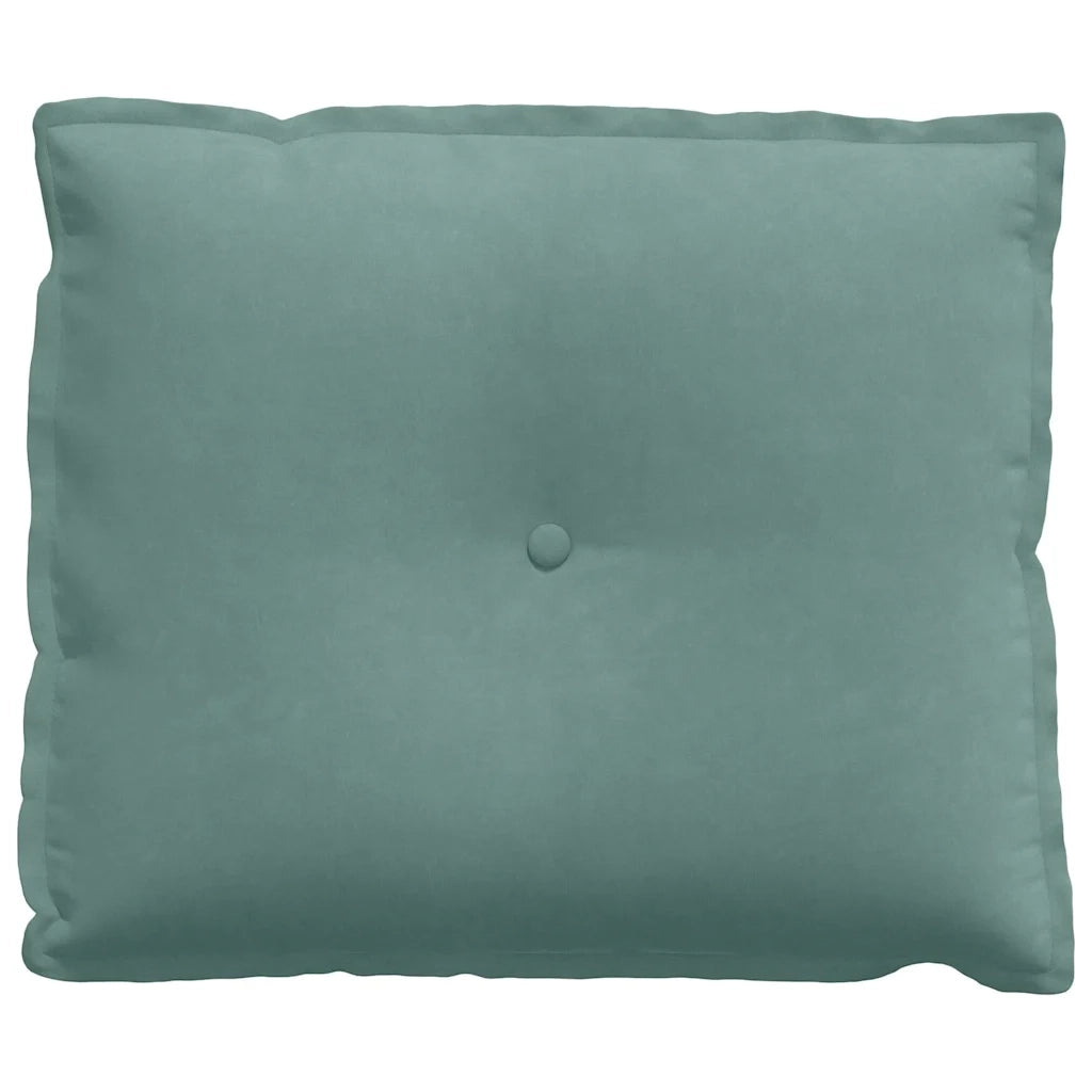 Cuscino per Schiena | Cuscino dorsale Verde Mare 60 x 50 cm Tessuto in Cords