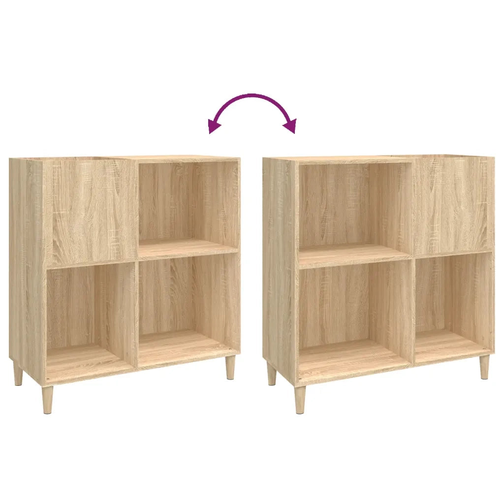 Mobile Porta Dischi Rovere Sonoma 84,5x38x89 Legno Multistrato CFW2303229