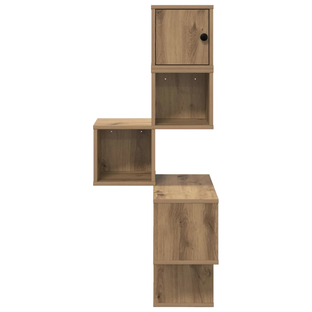Mensola Angolare da Parete Rovere Artigianale 48 x 48 x 120 cm 8012235