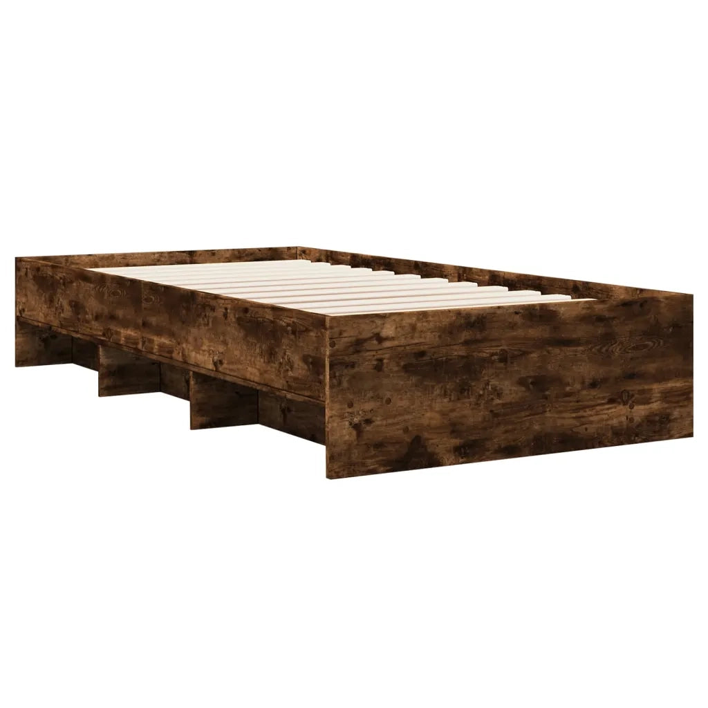Giroletto senza Materasso Rovere Fumo 100x200 cm in Truciolato 3295671