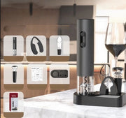 Set di apri-bottiglia elettrico con base di riposo e apri-bottiglia elettrico automatico