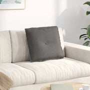 Cuscino per Schiena Grigio chiaro 50 x 45 cm Tessuto in Cords 42014650