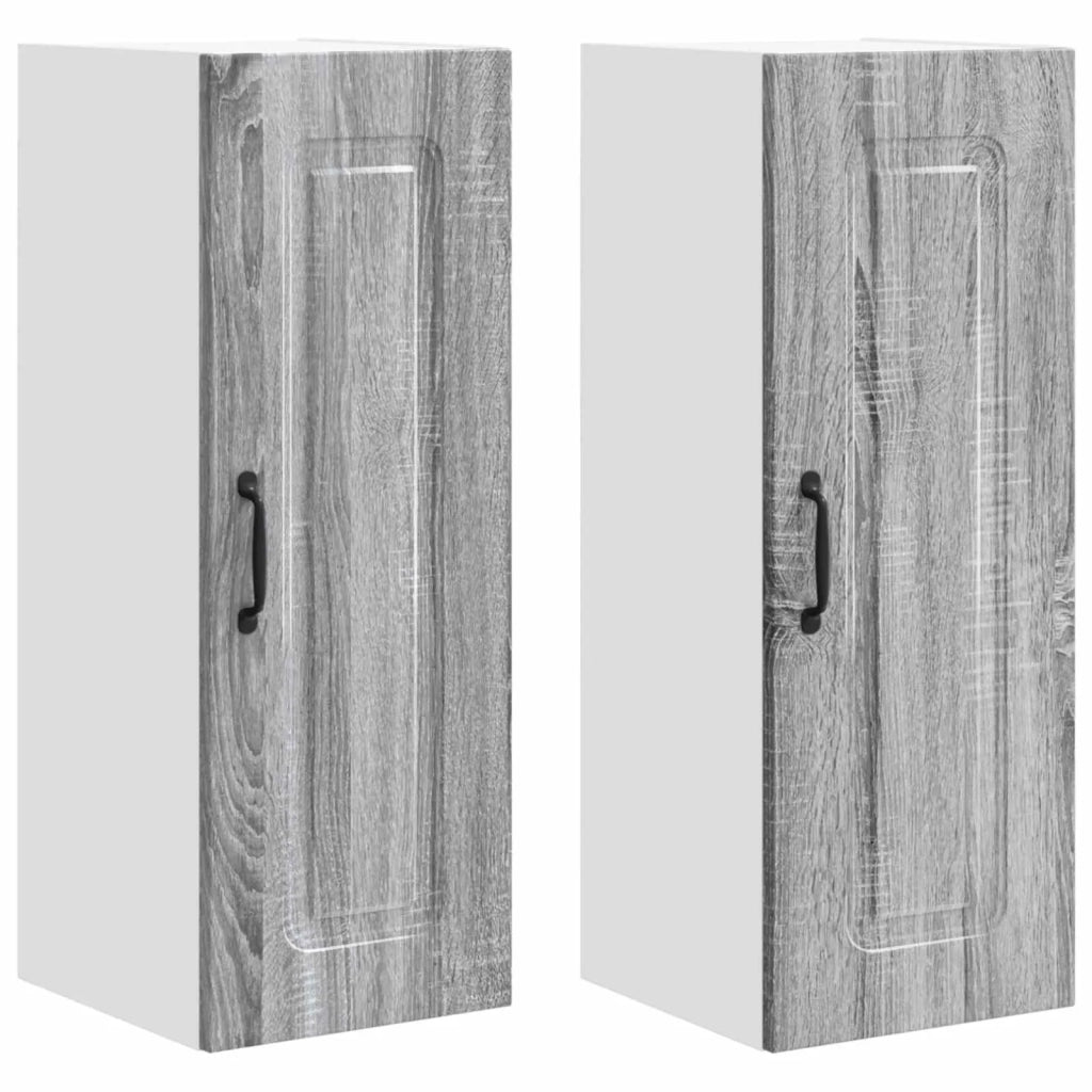 Mobile da cucina Kalmar 2 pcs Grigio Sonoma 30 x 31 x 80 cm 884667