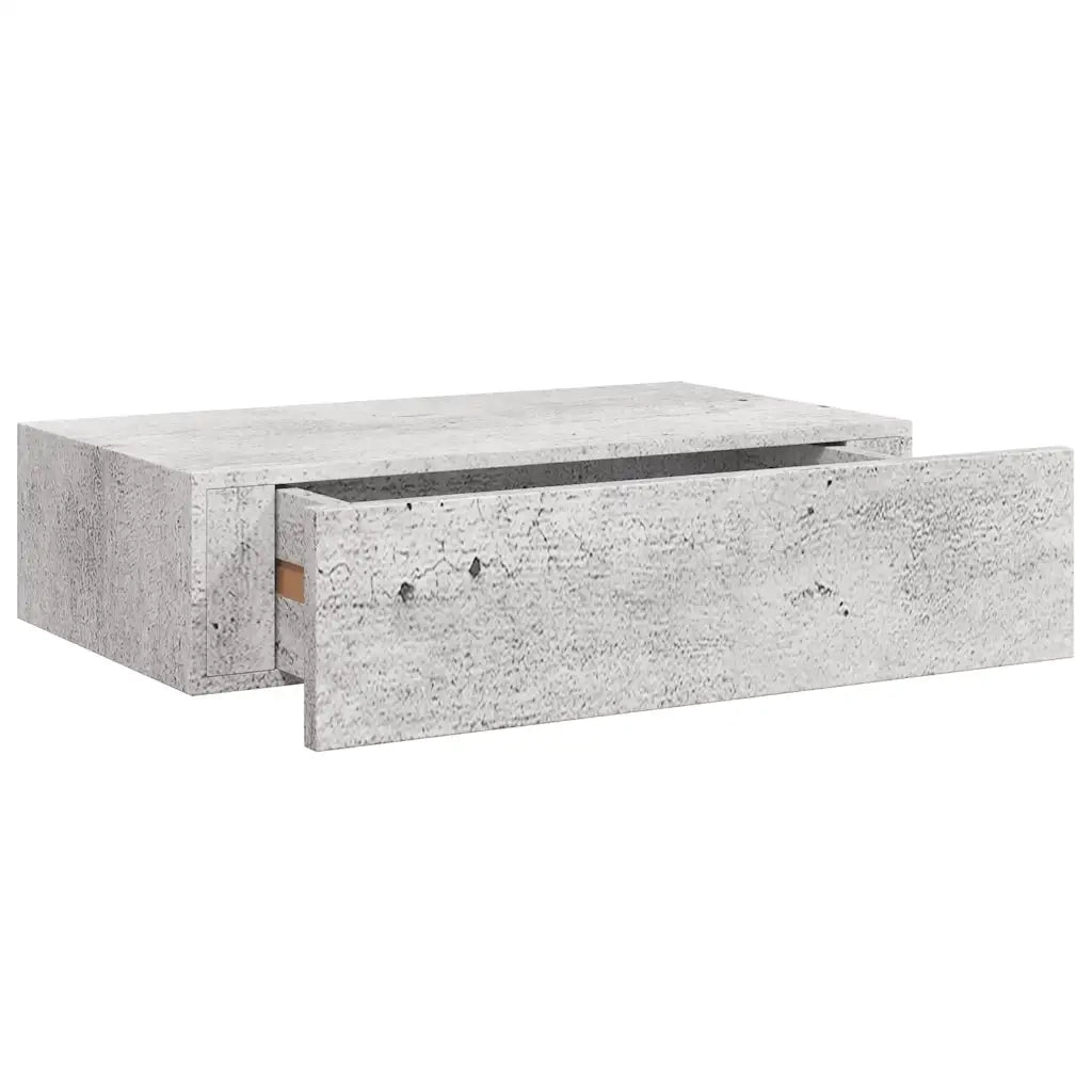 Scaffali con Cassetti 2 pz Grigio Cemento 40x23,5x10 cm in MDF 330252