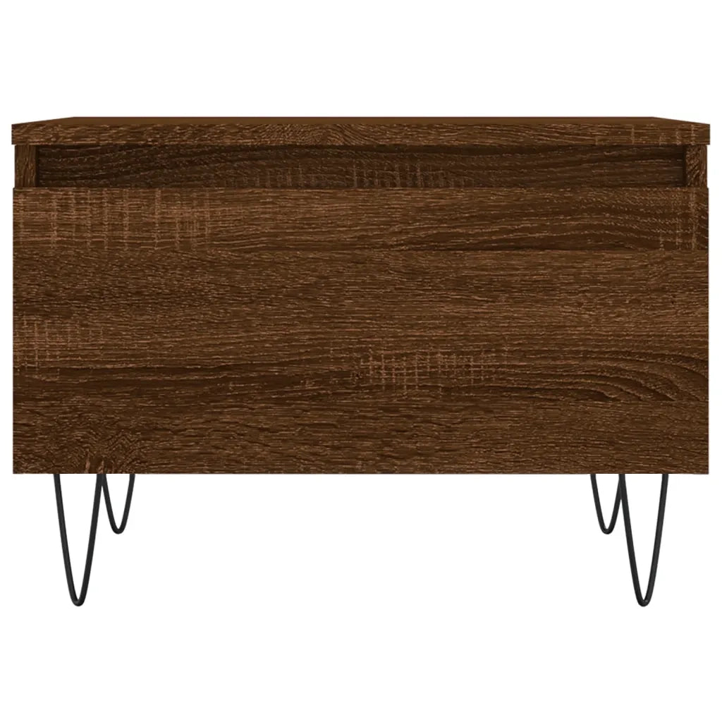 2 pz Tavolini salotto | Tavolino da caff¨¨ | Tavolino da Soggiorno Rovere Marrone 50x46x35 Legno Multistrato