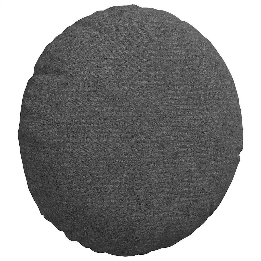 Cuscini per Seduta 2 pcs Grigio scuro Ø30 x 13 cm