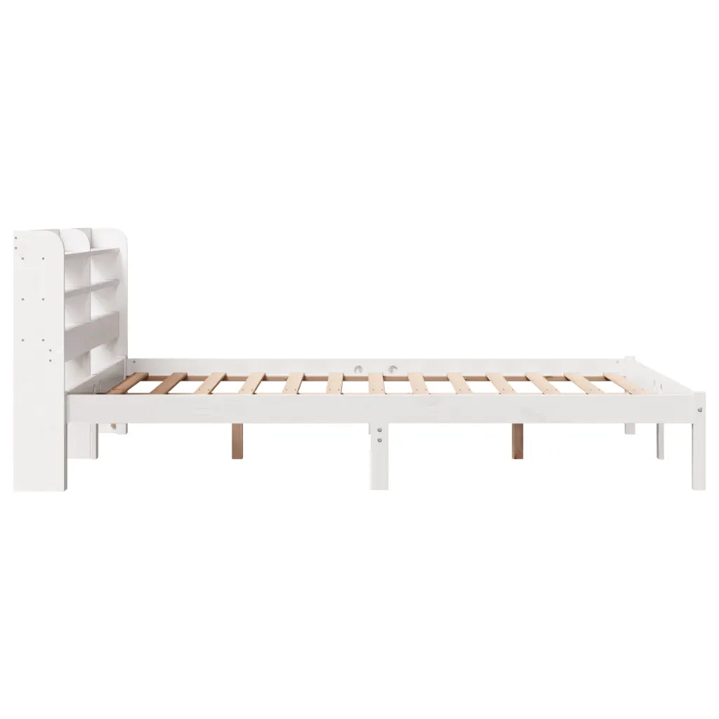 vidaXL Letto senza Materasso Bianco 120x200 cm Legno Massello di Pino