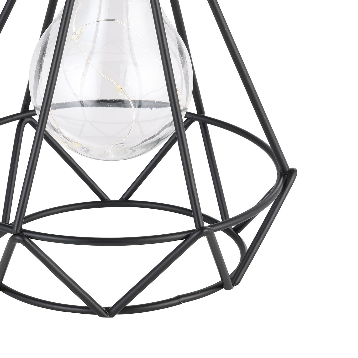 Luce Solare Esterno Contemporaneo Solar Acciaio Nero Policarbonato Trasp Led