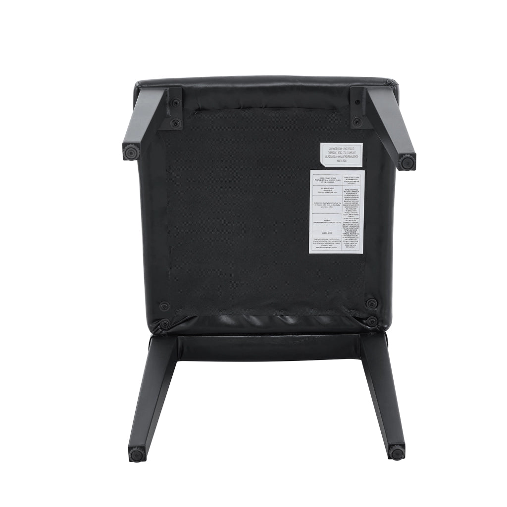 Tavolo da pranzo con 4 sedie in vetro temperato e metallo nero per sala da pranzo 85 cm