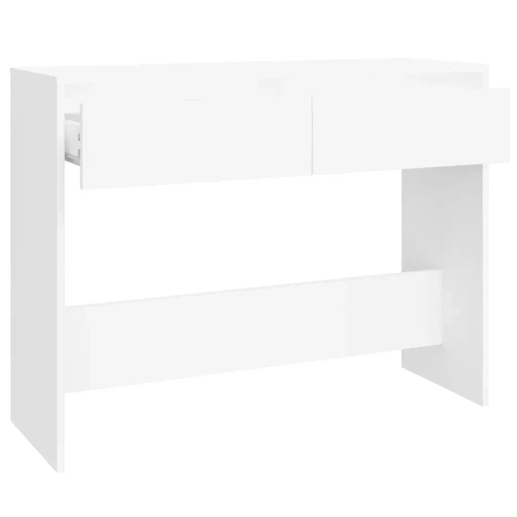 Tavolo Consolle Bianco 100x35x76,5 cm in Truciolato 809836