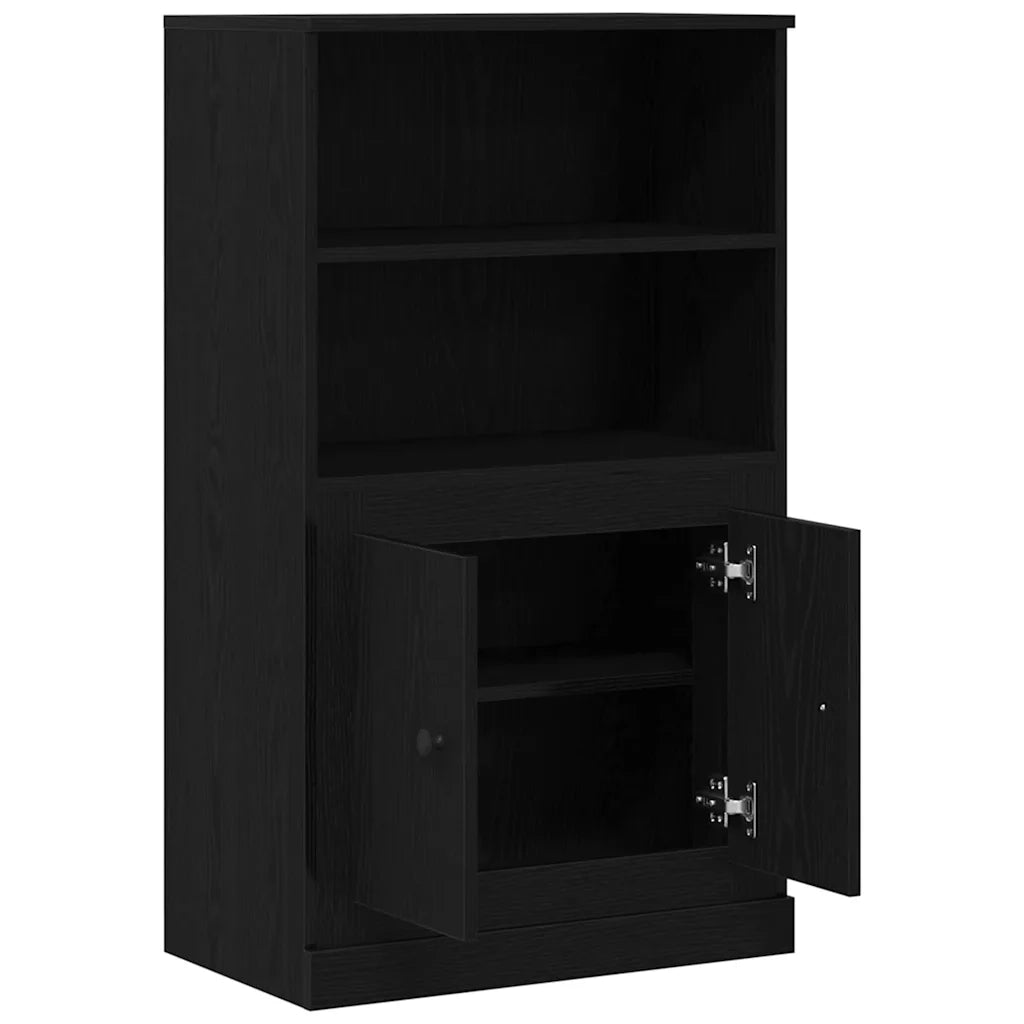Credenza | Highboard Rovere Nero 60 x 35.5 x 103.5 cm Legno multistrato
