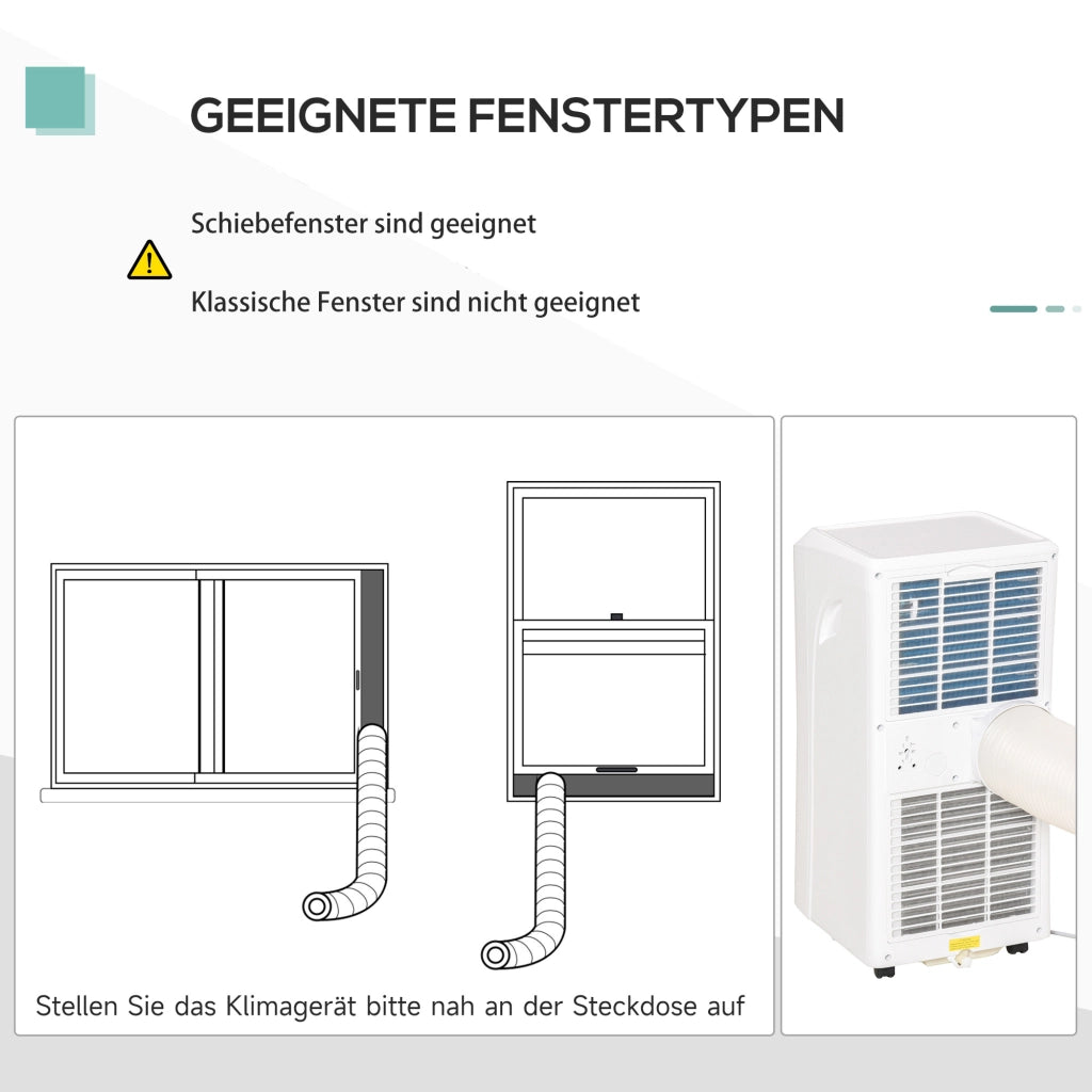 Climatizzatore Portatile 7000 BTU ¨C zephmum ¨C 3-in-1 Raffreddamento Deumidificazione Ventilazione Bianco