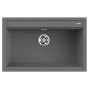 Lavello Elleci Incasso 1 vasca 79x51 Best 130 Keratek Plus Grigio Dark Grey LKB13099