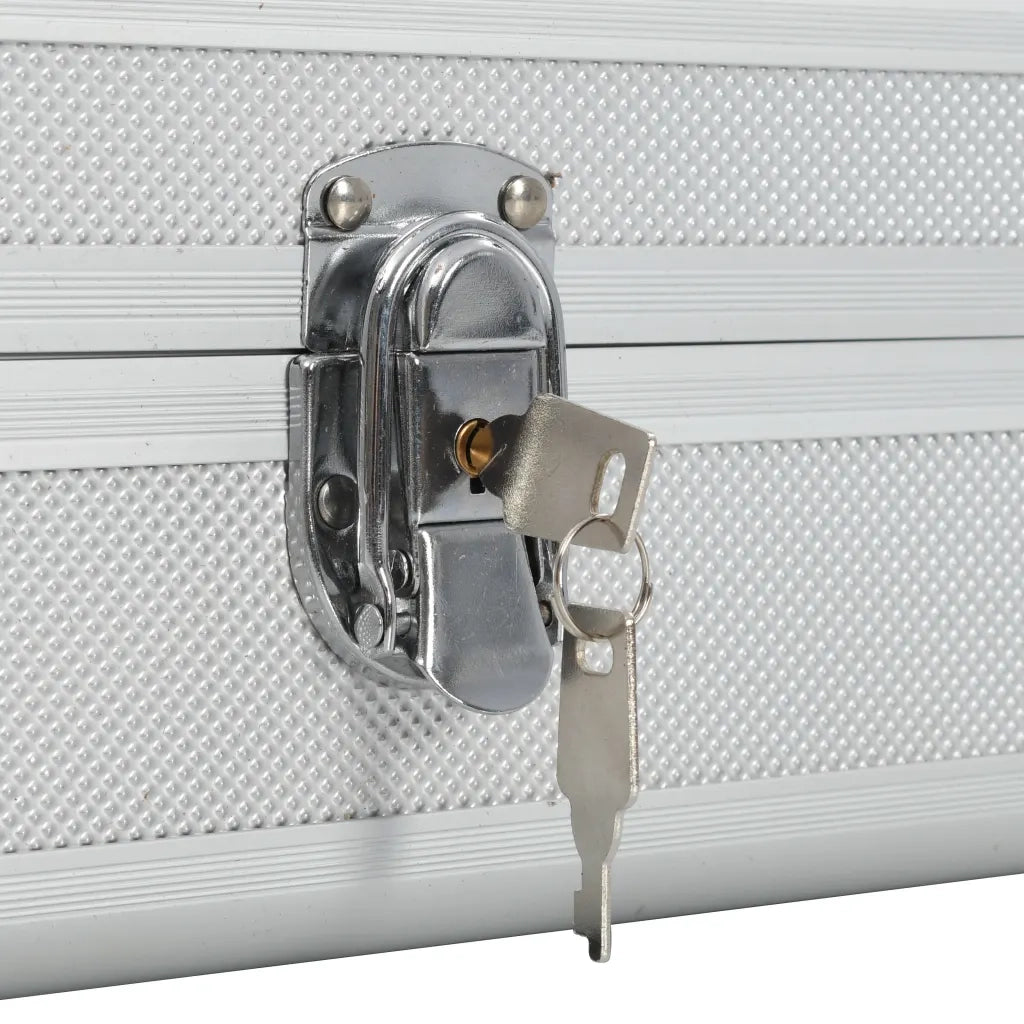 Custodia per Pistola Argento 134x35x12 cm in Alluminio 91860