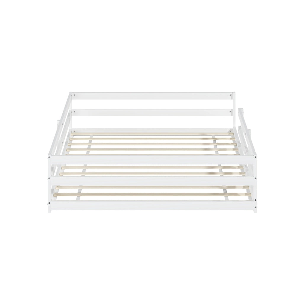 Letto Montessori per bambini 140x200 cm in pino bianco