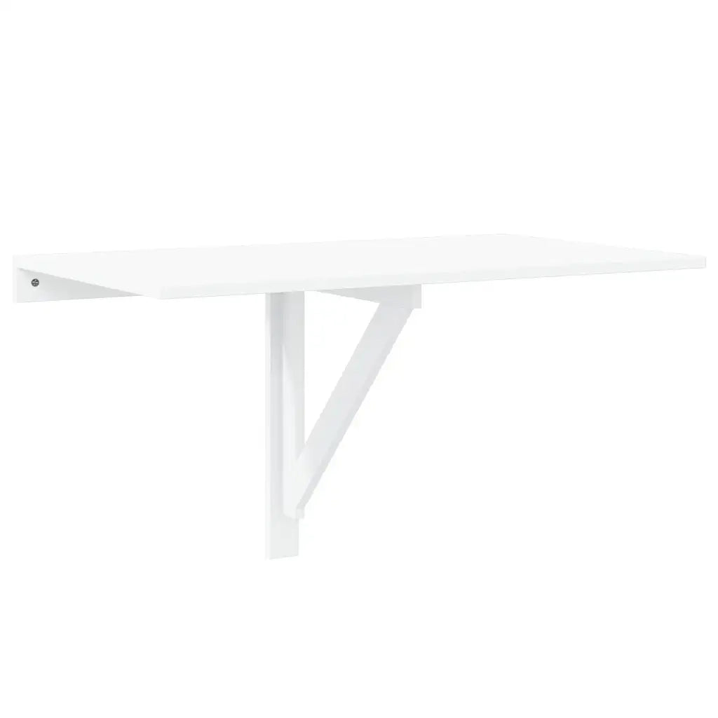 Tavolo Pieghevole da Parete Bianco 100x60 cm CFW2485986