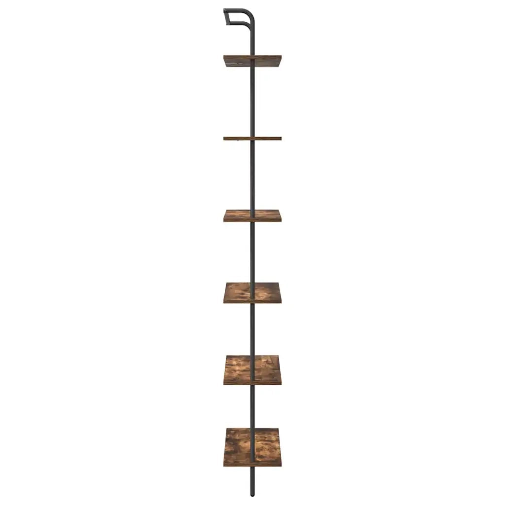Libreria Rovere fumé 60 x 24 x 203 cm Legno multistrato