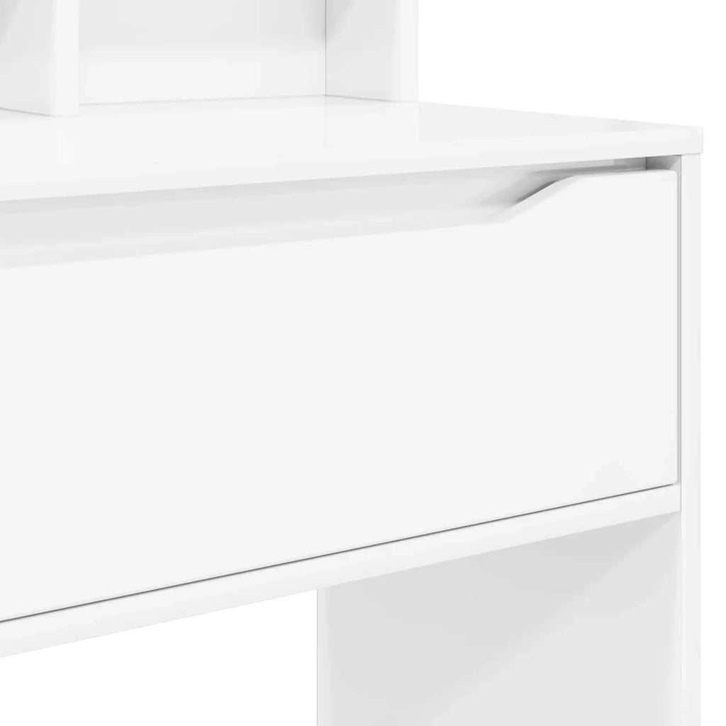 Tavoli da Trucco per Camera da Letto con cassetto Bianco Lucido 888981