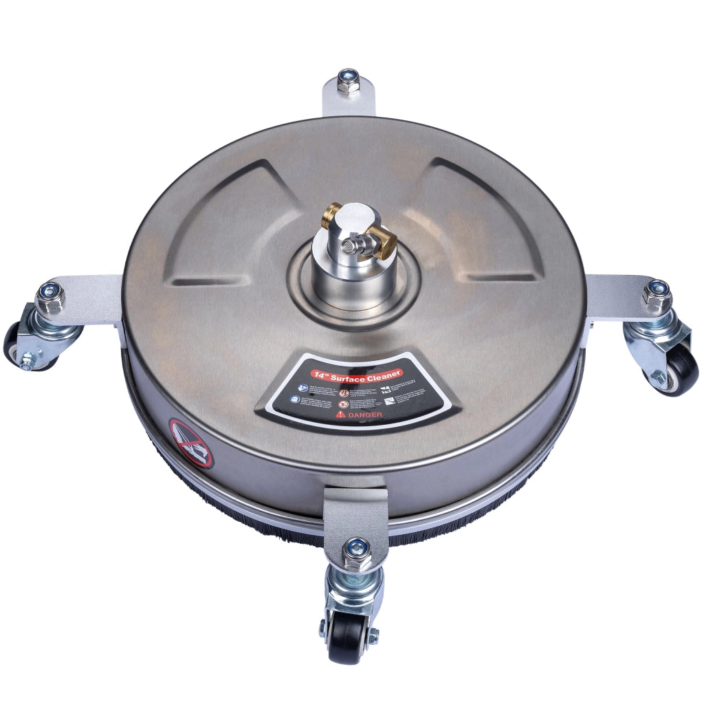Spazzola Professionale T-Racer 14" – Acciaio Inox, 275 Bar | Attacco Rapido 1/4"